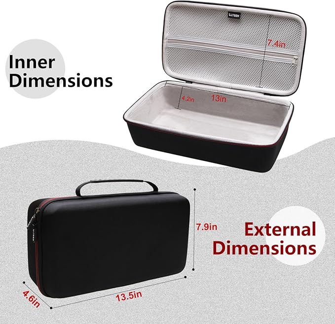 LTGEM Case Compatible with ScanSnap iX1300 & Doxie Pro DX400, Black