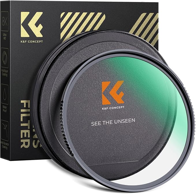 K&F CONCEPT 58mm MC UV Protection Filter Shockproof Tempered Optical Glass by KFCONCEPT