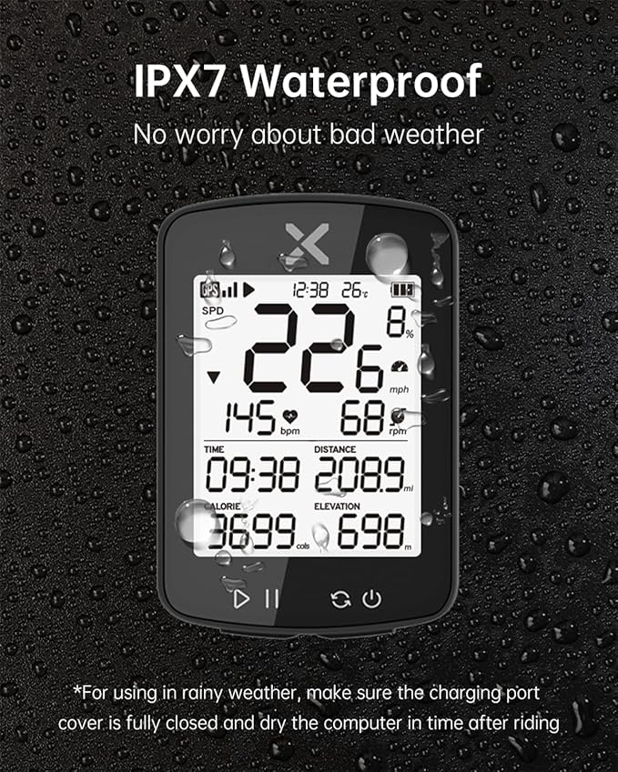 XOSS G+ Gen2 GPS Bike Computer ANT+/ Bluetooth IPX7 Cycling Computer - Image 4