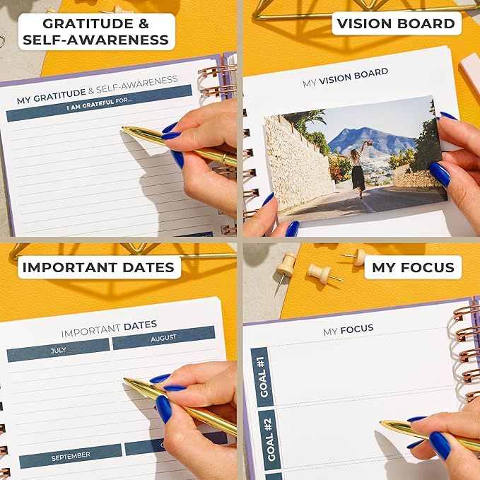 Clever Fox Planner 2nd Edition Spiral – Colorful Weekly & Monthly Goal Planner, Time Management & Productivity Organizer, Undated (Lavender)