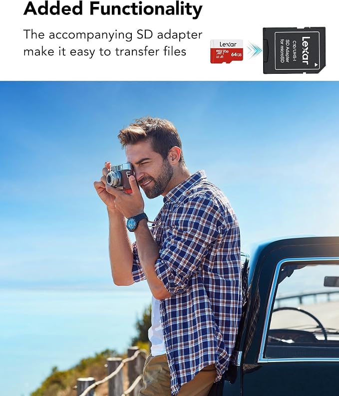 Lexar E-Series 64GB Micro SD Card, microSDXC UHS-I Flash Memory Card - Image 7