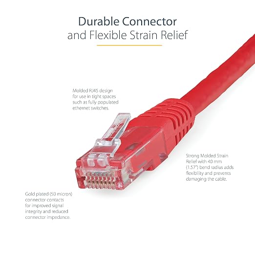 StarTech 3ft CAT6 Ethernet Cable - Image 3