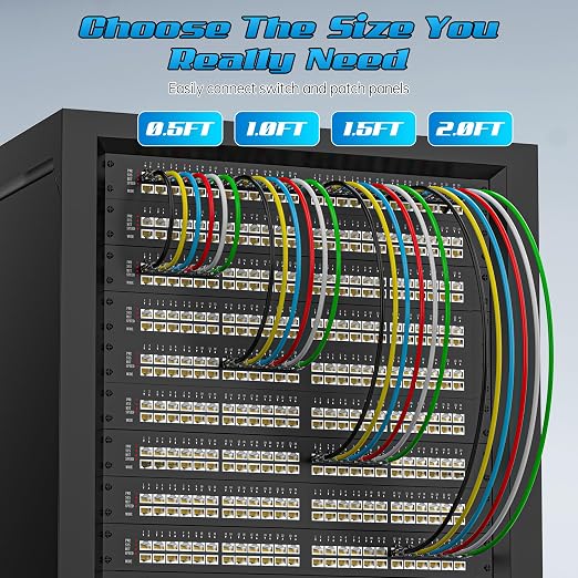 1 Foot Cat6 Patch Cables, Solid Pure Copper Patch Cord, Cat 6 Ethernet Cable - Image 6
