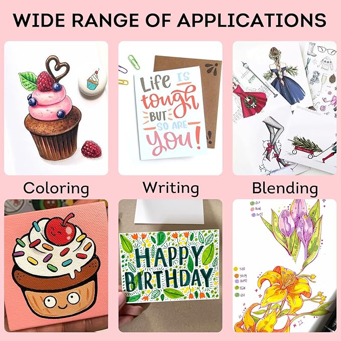 80 Colors Alcohol Markers Dual Tip Art Markers for Kids Marker Pens for Adult Coloring Painting Supplies Perfect for Painting, Coloring, Sketching and Drawing Christmas Gift Ideas