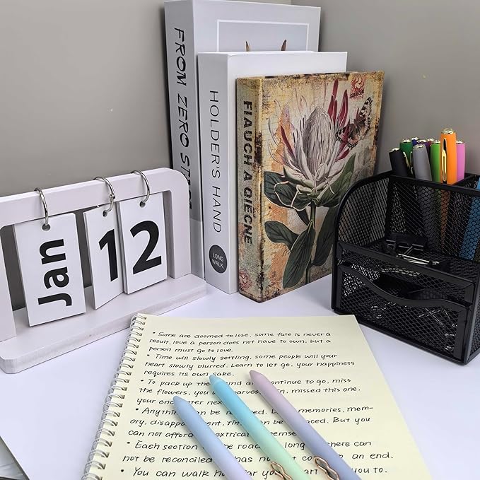 Fengtaiyuan LanLvZi05P12, Retractable Black Ink, 0.5mm Extra Fine, 12 Count, Gel Ink Rollerball Pens, Writting Smooth, Rubber Spray (LanLvZi05P12)