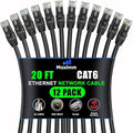 Maximm Cat 6 Ethernet Cable 20 Ft, Cat6 Cable, LAN Cable, Internet Cable by MaximmCable