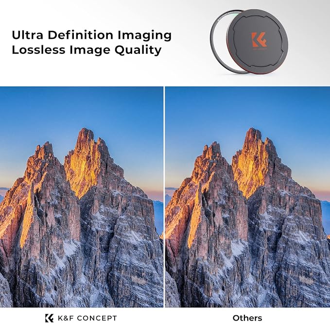 K&F CONCEPT 67mm Magnetic MC UV Lens Protection Filter + Lens Filter Cap - Image 3