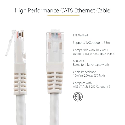 StarTech 4ft CAT6 Ethernet Cable - Image 2