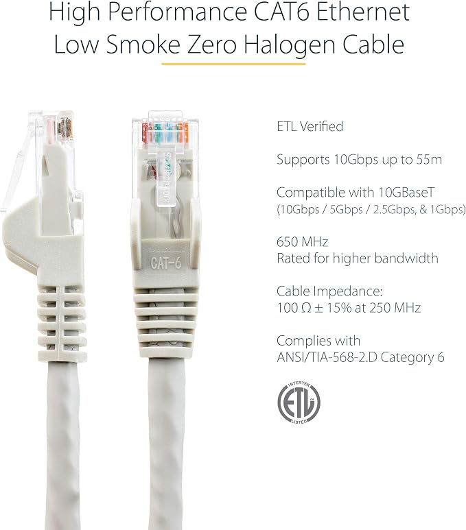 StarTech.com 3ft CAT6 Ethernet Cable - Image 2