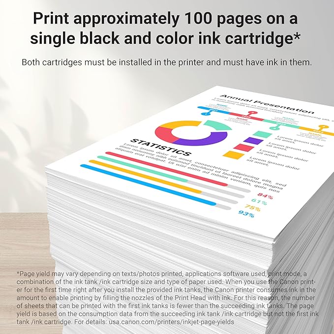 Canon PG-243 / CL-244 Genuine Ink Value Pack (2 Cartridges), Compatible with iP2820, MX492, MG2420/2520/2920/2922/2924/3020/2522/2525, TS3120/302/302a/202/4520/3320