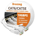 Ethernet Cable 40ft For Cat6/Cat5E, 10Gbps Compatible by Brozzag