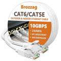 Ethernet Cable 50ft For Cat6/Cat5E, 10Gbps Compatible by Brozzag