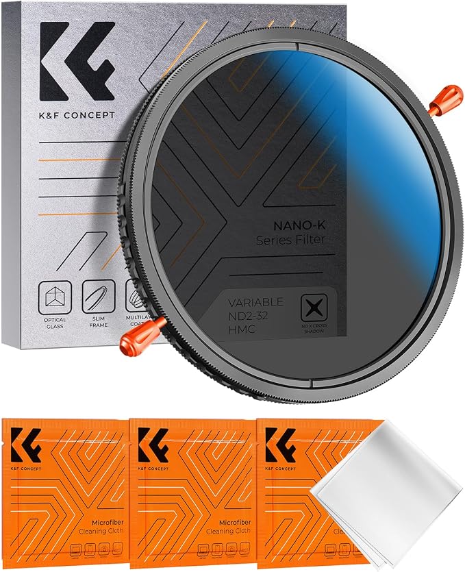 K&F Concept 40.5mm Variable ND2-32 & Circular Polarizing Lens Filter 2 in 1-18 by KFCONCEPT