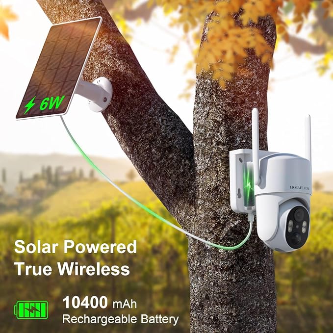 HOSAFE.COM 4G LTE Cellular Security Camera No Internet Needed, 2K Solar No WiFi - Image 4