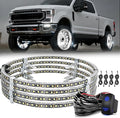 Nilight 4PCS 15.5inch Double Row LED Wheel Ring Lights Pure White by Nilight