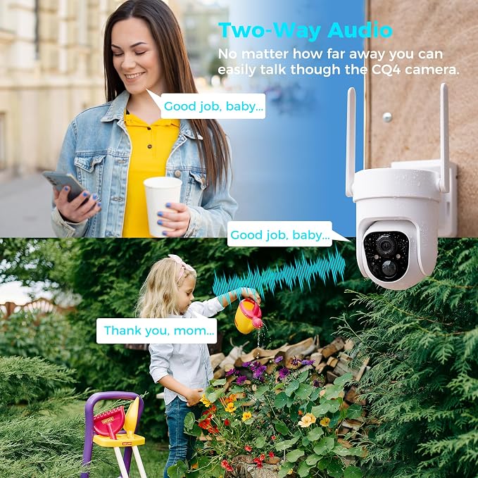 Sovmiku 3CQ4 192GB 2K AI Solar Security Camera Wireless Outdoor, Battery - Image 6