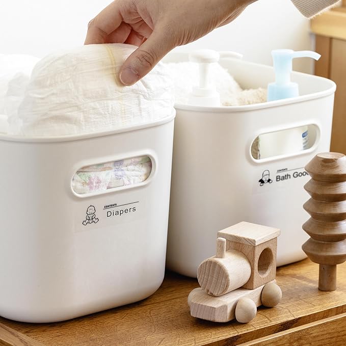 Epson LABELWORKS 224BMWPX Genuine PET (Polyester) Tape Cartridge - Black on Matte White Designer Craft Label Maker Tape - 1" (24MM) Wide, 26'