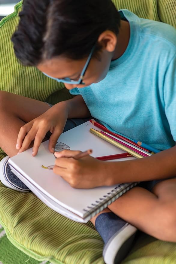 Prang Triangular Colored Pencils With Sharpener, Assorted Colors, 5.5 mm Core, 12 Count