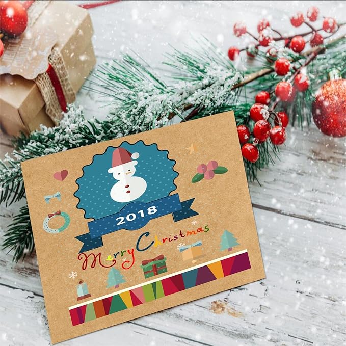 5.5x8.5 Blank Cardstock Paper (Set of 50) Plain Kraft Cards - 80lb Flat Cards Stock Printer Paper for Make Your DIY Invitations, Note, Greeting, Table Cards - Writing, Stamping, Drawing, Painting