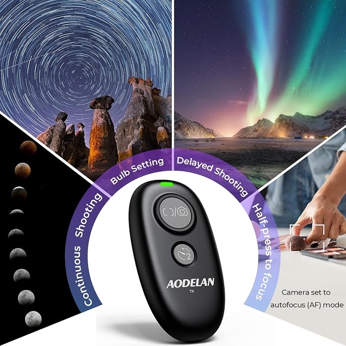 Upgraded USB-C Rechargeable Wireless Camera Remote Control Shutter Release – - Image 5