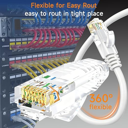 Cat6 Ethernet Patch Cable 1.5 ft, Cat6 Patch Cable - Image 3