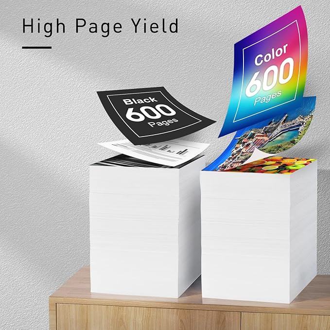 LC401XL Compatible Ink Cartridges Replacement for Brother LC401 Ink Cartridges to Use with Brother MFC-J1010DW MFC-J1012DW MFC-J1170DW Printer（Black, Cyan, Magenta Yellow）