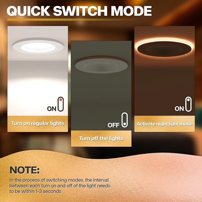 1 Pack 5/6 Inch LED Can Lights - Image 6