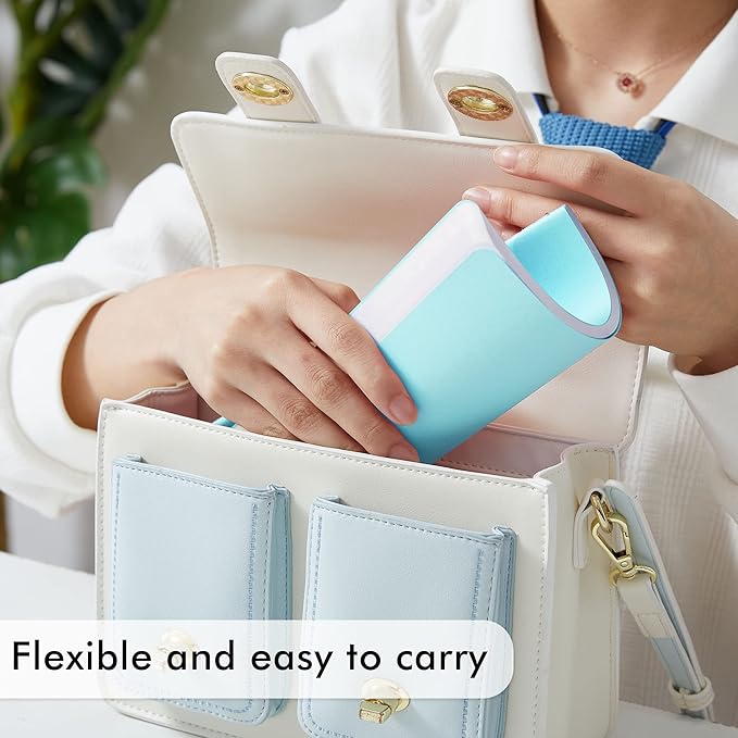 feela 16 Pack Soft Cover Journal Bulk, Lined Notebooks College Ruled for Work for Women Girl Writing, Blank Travel Journal Note Taking Notebook School Business Supplies, 8.2” x 5.5”, A5, Light Blue