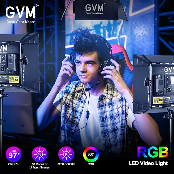 GVM 800D RGB Photography Lighting Kits - Image 4