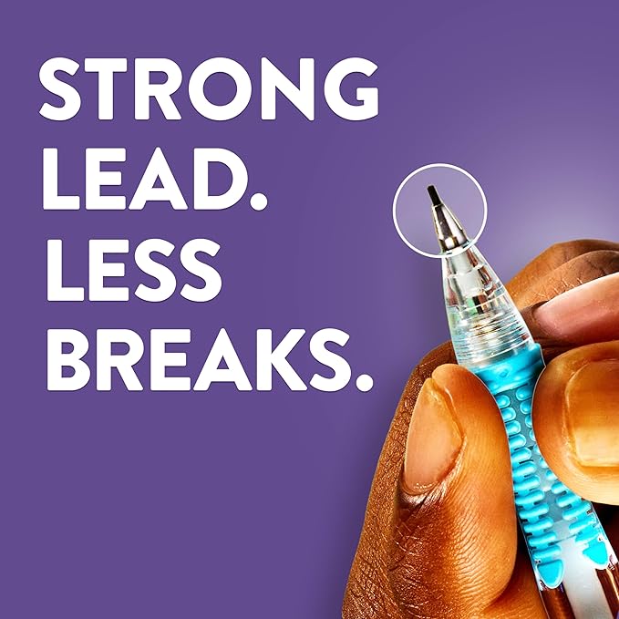 Paper Mate Clearpoint Mechanical Pencils, 0.7mm HB #2 Pencil Lead, 2 Pencils, Assorted Barrel Colors, 10 Count - Back to School,Teacher Supplies, Drawing, Sketching