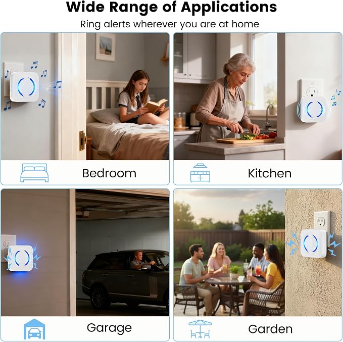 WiFi Wireless Doorbell Chime for Google Nest Ring Blink – No Wiring Needed - Image 7