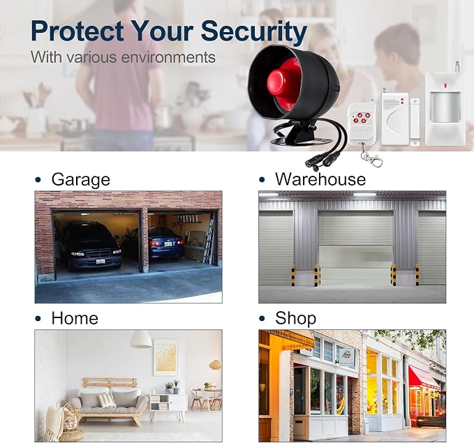 WiFi Alarm Home Security System, 120dB Alarm System - Image 5