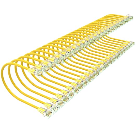 Cat 6 Patch Cables 0.5 feet, Slim Cat6a Ethernet Patch Cable 10Gbps 550Mhz by Unknown