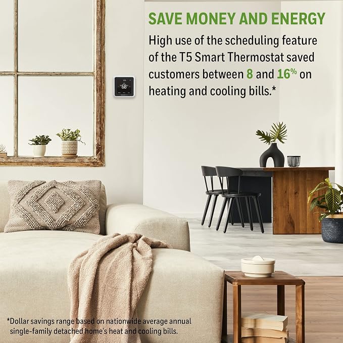 Honeywell Home RTH8800WF2022, T5 WiFi Smart Thermostat, 7 Day-Programmable - Image 3