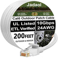 Jadaol Cat 6 Ethernet Cable 200ft, Outdoor&Indoor, Support Cat8/7 Network LAN by Jadaol