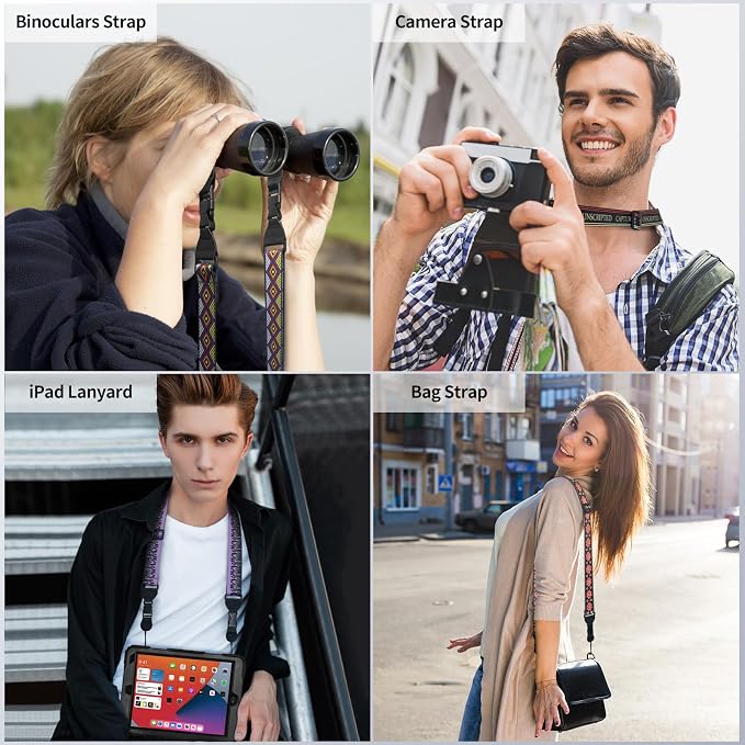 FIEIL Geometric Rhombus Shoulder Strap, Adjustable Camera Strap - Image 2