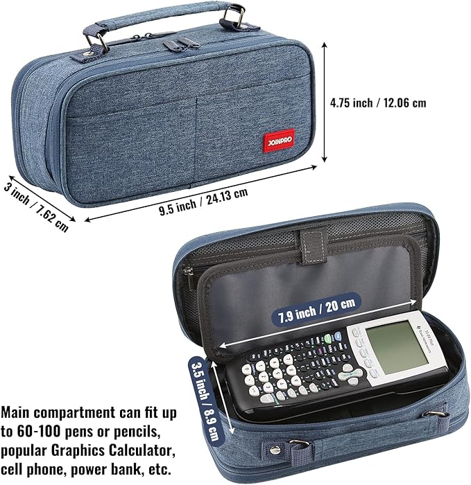 Pencil Case, Large Capacity Pencil Case Organizer; Double Zipper Storage Bag; Big Pencil Pouch for College School Office Teen Girl Boy Men Women Adult