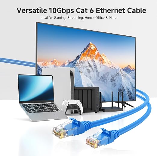 Cable Matters 10Gbps Snagless Cat 6 Ethernet Cable - 30ft - Image 2