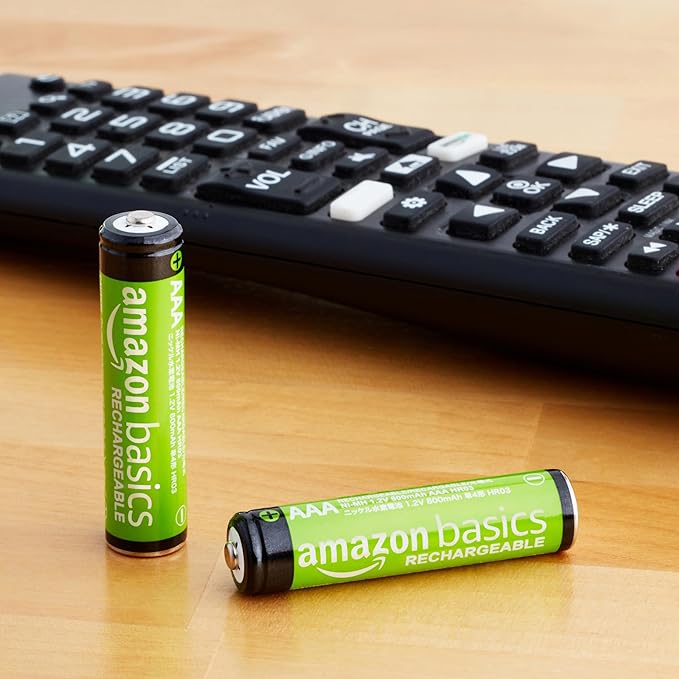 Amazon Basics 16-Pack Rechargeable AAA NiMH Batteries, 800 mAh, Low - Image 3
