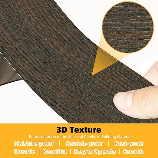 GSCIT Club Wood Grain Repair Tape, 2.4 inch X 25ft Self Adhesive Brown Walnut Grain Repair Patch for Tables, Chairs, Baseboards, Doors, Windows, Floors, Handicraft DIY.