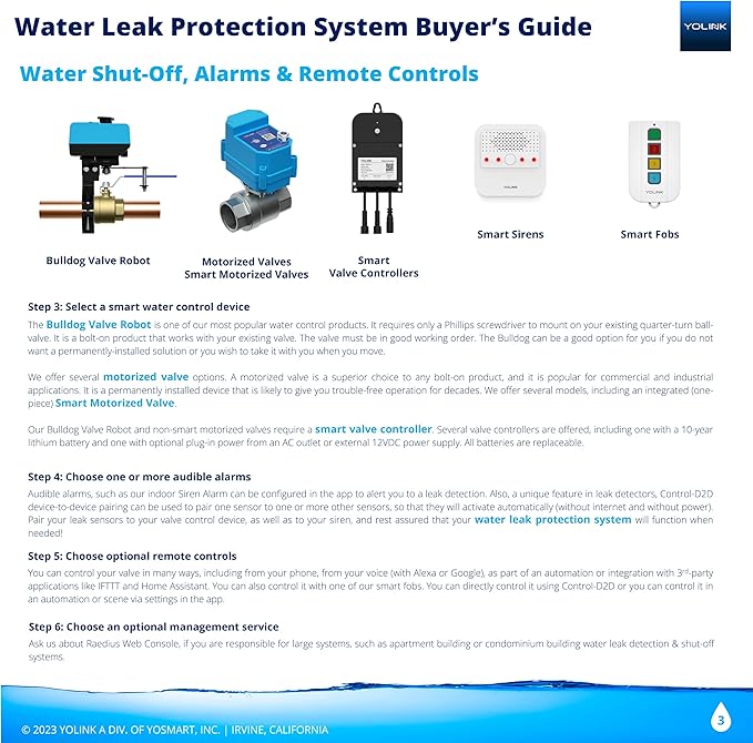 YoLink Smart Home Starter Kit: Hub & Water Leak Sensor 1, LoRa Up to 1/4 Mile - Image 6