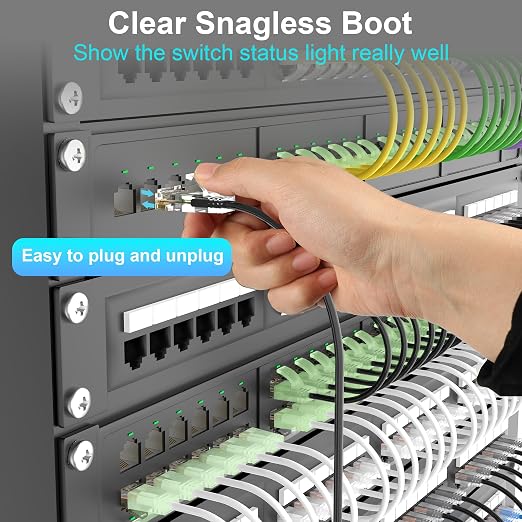 Cat 6 Patch Cables 20 feet, Slim Cat6a Ethernet Patch Cable 10Gbps 550Mhz - Image 5