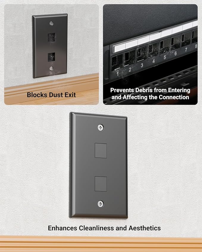 VCE UL Listed Blank Keystone Jack Inserts - Image 4