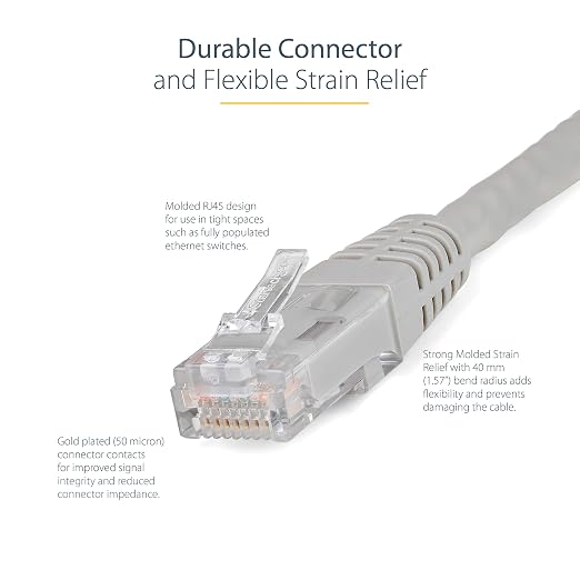 StarTech 35ft CAT6 Ethernet Cable - Image 3