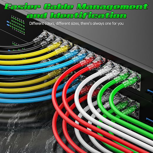 3 Feet Cat6 Patch Cables, Solid Pure Copper Patch Cord, Cat 6 Ethernet Cable - Image 3
