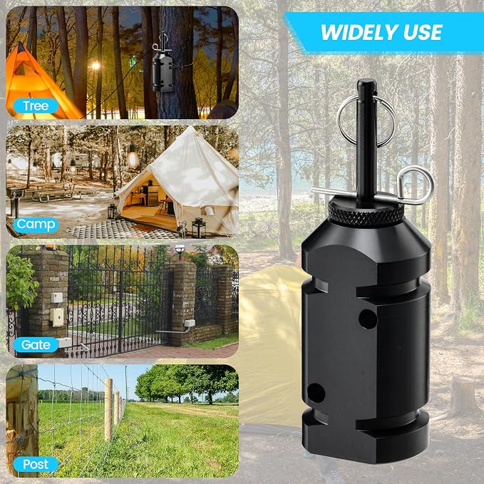 Haoguo Camp Security Perimeter Trip Wire Alarm, Camping Safety Alarm, - Image 5