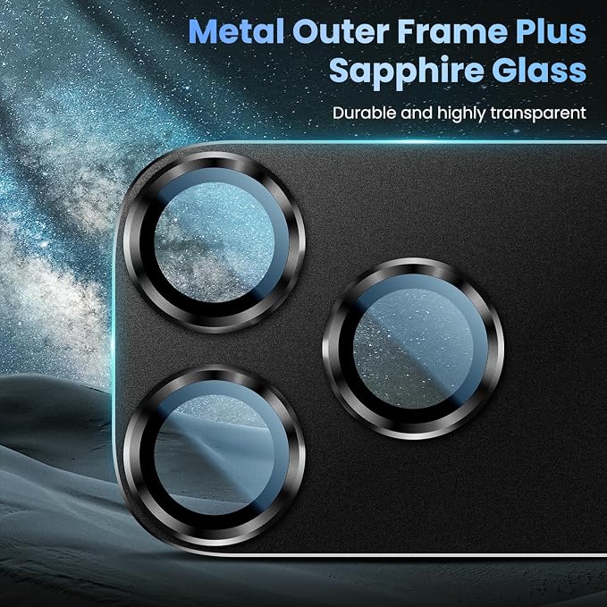Uyiton Compatible with iPhone 17 Pro Max Camera Lens Protector - Image 5