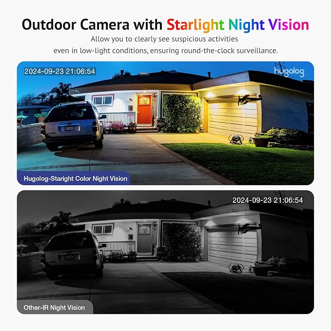 Hugolog 2K 3MP Outdoor Indoor Security Cameras - Image 2