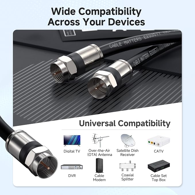 Cable Matters Short RG6 Coaxial Cable - Image 5