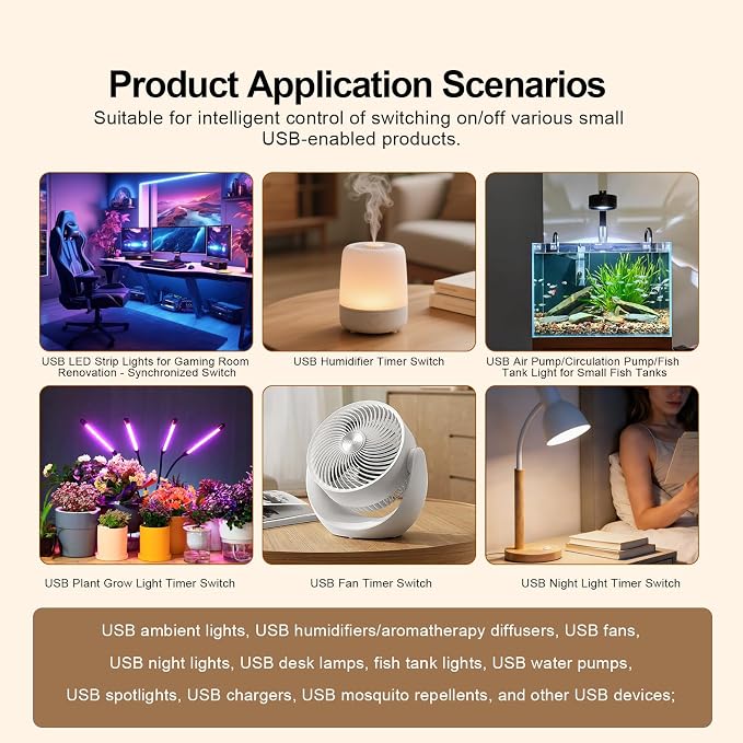 Fugetek Matter Smart USB Plug/Switch, Compatible - Image 3